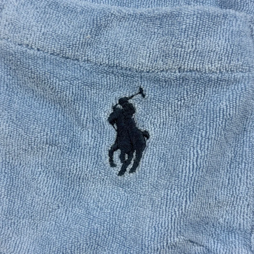 Polo Ralph Lauren Shirt Mens Medium Custom Fit Terry Cloth Johnny Collar Resort